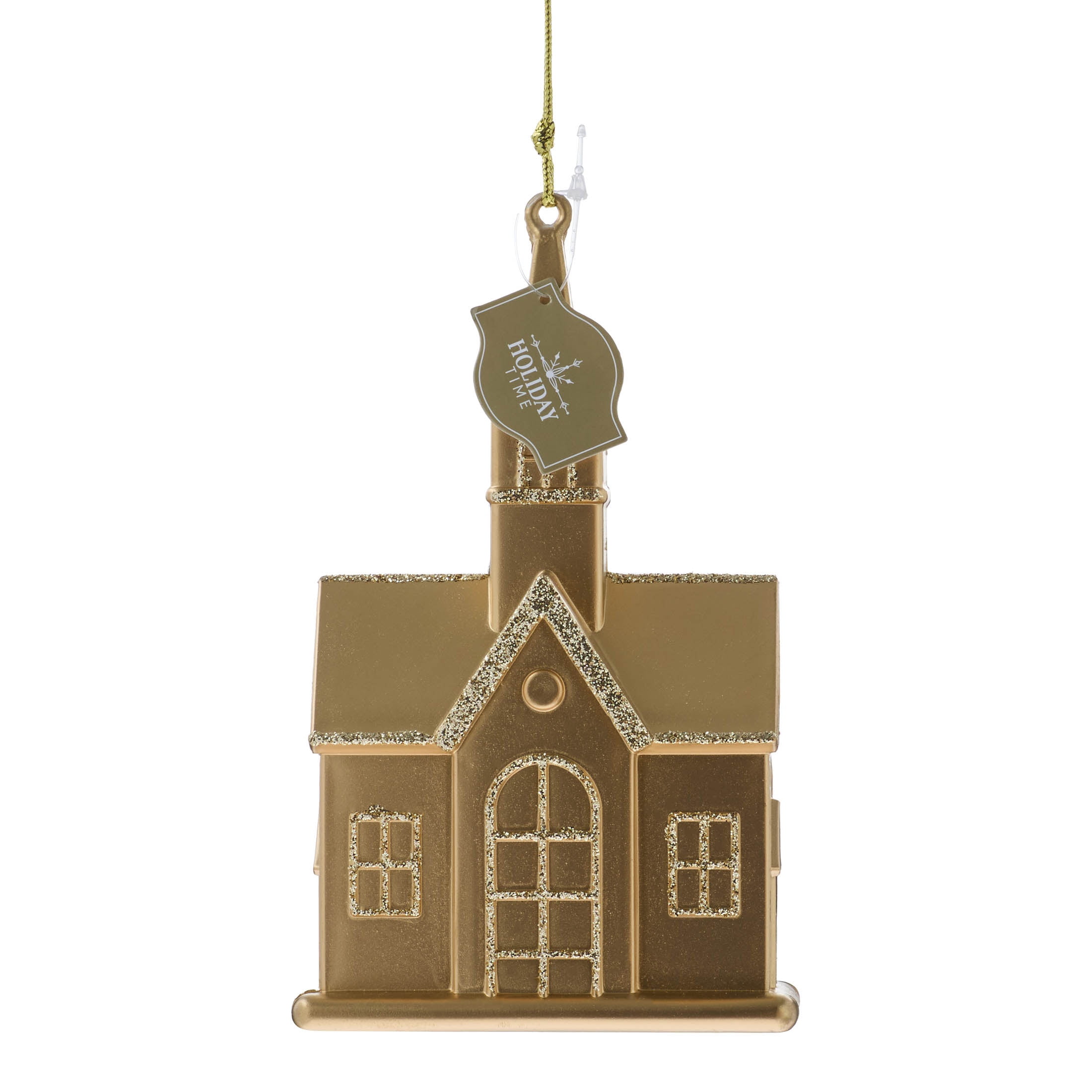 Gold Church Christmas Ornament, 6", by Holiday Time
