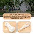 thumbnail image 3 of Mawalde 50 Feet x 1/4inch Flag Pole Halyard Rope with 4 Pieces Flag Pole Hook Clips,Outdoor Flagpole Accessories Compatible, 3 of 7