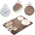 thumbnail image 4 of Daisy on Wood Dish Drying Mat, Absorbent Microfiber Pad Protector For Kitchen Counter Top Mat Dish Drainboard 18x24in Home Decor, 4 of 7