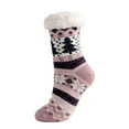 thumbnail image 2 of Slipper Socks Anti-Slip Fuzzy Socks for Women,Home Plush Microfiber Sleeping Warm Socks,Crew Socks for Home Christmas Gifts, 2 of 3
