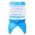 thumbnail image 1 of Seau Pliant d'Extérieur avec Robinet, Contenant d'Eau Rétractable et Rabattable pour Voiture, Grande Capacité Portable pour le Camping, la Pêche, le Jardinage, PVC Durable, 5 Gallons / 20 Litres, Bleu, 1 of 8