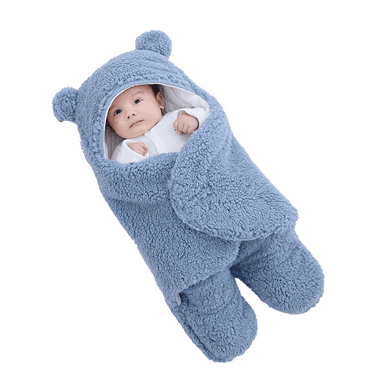 TELOLY Toddler Sleep Sack,Cozy Baby Swaddle Blanket,Soft Swaddle Blankets Baby Girl,Blue