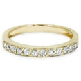 thumbnail image 4 of Pompeii 1/2ct Diamond Wedding Ring 14K Yellow Gold Womens Stackable Band Jewelry Round, 4 of 4