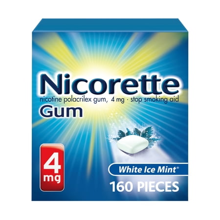 UPC 307667760255 product image for Nicorette Nicotine Gum to Stop Smoking  White Ice Mint Flavor  4 Mg  160 Count | upcitemdb.com