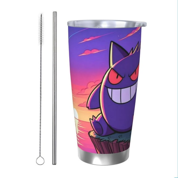 Gengar Insulated Tumbler Stainless Steel Coffee Mug Vacuum Double Wall Thermal Travel Cup 20 oz