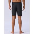 thumbnail image 3 of DARING DIVA Men's Regular Fit Sports Training Swimwear Trunks 32 Black Gray, 3 of 6