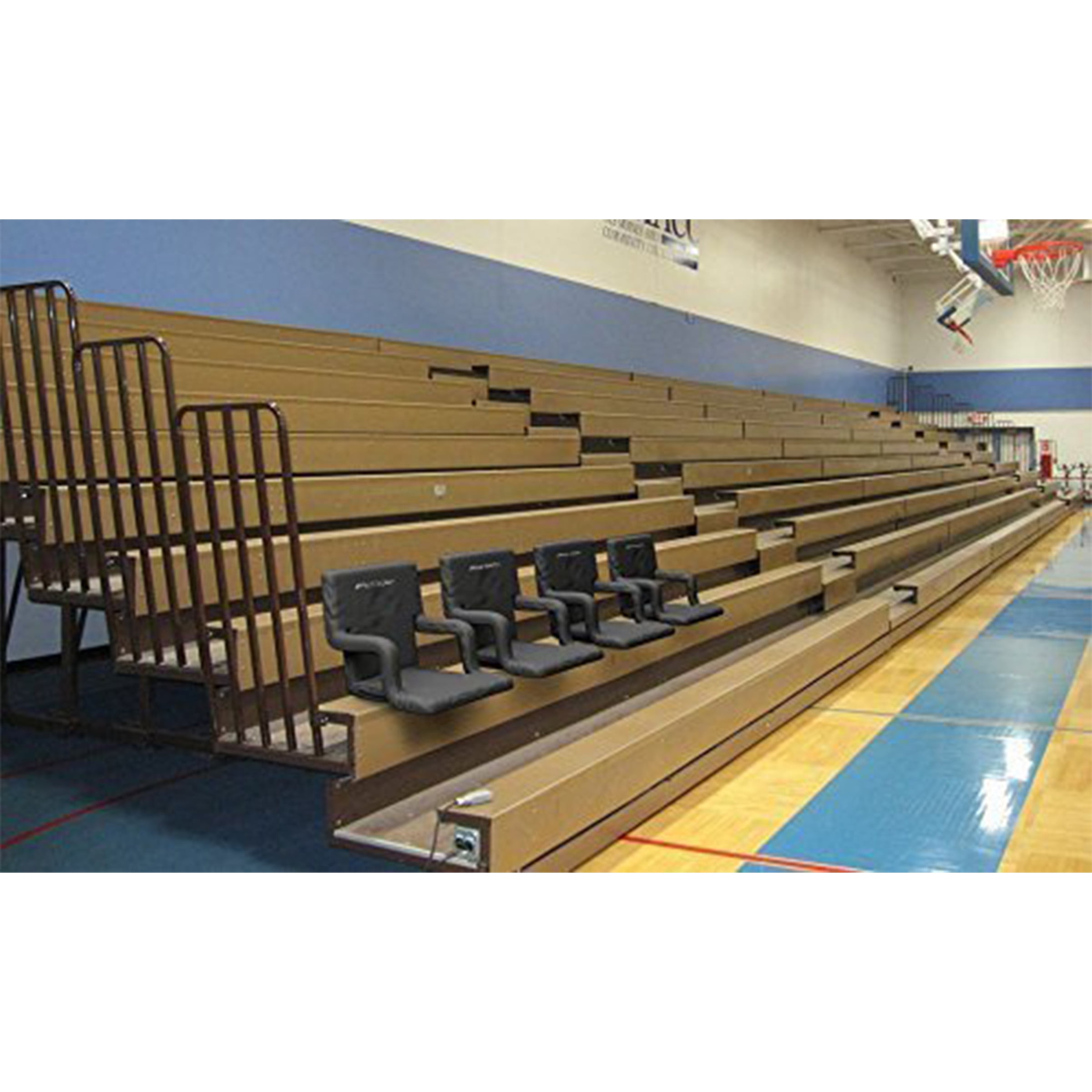 Home-Complete Stadium Seating Bleacher Cushion Chair & Back Support