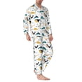 thumbnail image 2 of Bingfone Men's Pajama Set 2 Piece Loungewear PJs, Long Sleeve with Pajama Pants-Cute Whale, 2 of 7