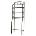 thumbnail image 3 of Leeds 3 Piece Transitional Bathroom Storage Shelving Set, Pewter Metal, 3 of 8