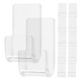 thumbnail image 1 of OULII 12Pcs Record Wall Shelf Clear Acrylic Wall Mount For Albums Storage Display Home Use, 1 of 8