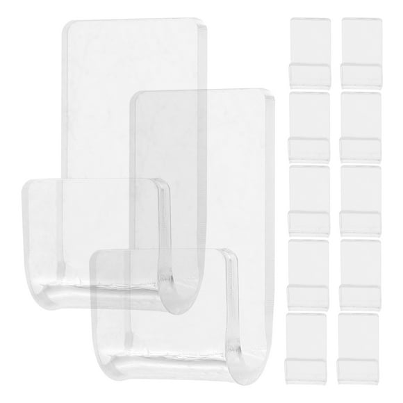 Shisuyan 12pcs Acrylic Vinyl Record Shelf Wall Mount Rack Album Record Holder Clear Record Shelf