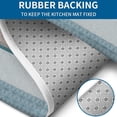 thumbnail image 4 of Blue Geometric Striped Pattern Bathroom Rugs Sets 3 Piece,Toilet Cover Set,Absorbent Non Slip Bathroom Mats Sets with U-Shaped Contour Rug Toilet Rug Set, 4 of 5