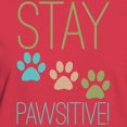 thumbnail image 3 of CafePress - Stay Pawsitive Women's Dark T Shirt - Women's Traditional Fit Dark T-Shirt, 3 of 4