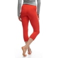 thumbnail image 4 of LMB Capri Leggings for Women Buttery Soft Polyester Fabric, Red, XS - L, 4 of 6