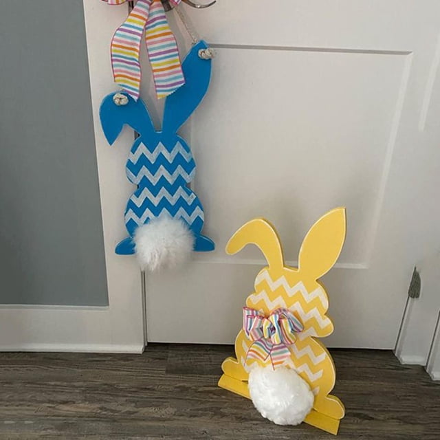 Conejo sin terminar de Pascua perfecl Piezas de madera sin terminar