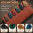 thumbnail image 4 of xianyou-Personalized Leather Magnetic Bookmarks - 26 Letters Name Initial Vintage Engraved Bookmark Book Marker Clips Customized Gifts for Readers Kids Book Lovers Classmate (Green, Z), 4 of 4