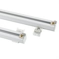 thumbnail image 2 of 3ft-6ft Scalable Curtain Track Kit w/Hooks Ceiling Mount Curtain Track White Hom, 2 of 16
