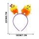 thumbnail image 3 of Puntoco Diadema de Pascua, huevos de Pascua, orejas de conejo, aro para el pelo de pollo, bandas para el pelo, diadema para el día de Pascua, accesorios para el cabello, decoraciones para fiestas, 3 of 5