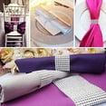 thumbnail image 2 of nipocaio 30Pcs Chair Sash Rings Silver Napkin Rings Holder with Hasp Closure Plastic Diamond Mesh Wrap Ribbon Table Ornament, 2 of 6
