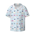 thumbnail image 3 of Goofa Rabbit In The Rain Printed Men's Casual Short-sleeved Shirt,Lightweight Breathable Button-down,Summer Casual men's top,Versatile Fashion shirt-, 3 of 7