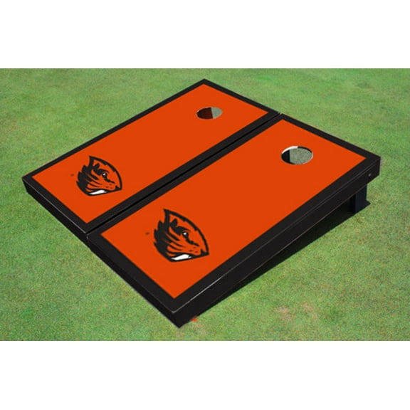 Oregon State University Black Matching Border Cornhole Boards