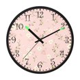 thumbnail image 2 of Voice Activated Clock with Glow Light 12 Inch Large Silent Wall Clock Battery Operated for Home Decor Cute Floral Pastel, 2 of 8