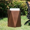 thumbnail image 4 of Joveco 18"H Concrete Side Table Outdoor Accent End Table, Garden Stool Plant Stand,Brown, 4 of 6