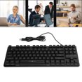 thumbnail image 5 of Teclado mecánico de 87 teclas, teclado mecánico con cable, teclado mecánico con retroiluminación USBTeclado con cable, teclado Plug and Play a prueba de agua 87 teclas para escritorio para computadora LHCER NONE, 5 of 5
