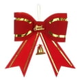 thumbnail image 2 of sruoe Christmas Bows, Christmas Tree Decorations, Christmas Tree Bows and Ribbons, Indoor Outdoor Tree Decoration, Hanging Christmas Bows for Wreaths, Tree Gift Present Decoration, Red, 2 of 6