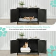 thumbnail image 4 of Walsunny Hidden Cat Litter Box Cat Washroom with Double Removable doors and Divider Indoor for Living Room Black, 4 of 8