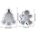 thumbnail image 5 of DIY Handmade Soap Making Supplies Silicone Fondant Molds Christmas Gingerbread Man Theme Cake Decorating Tools Molds, 5 of 8