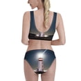 thumbnail image 3 of Picia Peggy's Cove Lighthouse Women's High Waisted Bikini Scoop Neck Swimsuit Two Pieces Bathing Suit-, 3 of 8