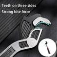 thumbnail image 5 of Self Adjusting Pipe Wrench, Heavy Duty Pipe Wrench Set, 6" 8" 10" 12" Pipe Vise Wrench, Self Locking Universal Adjustable Pipe Wrench, Pipe Vise Micro 5, Widely Use on Pipe, Screw, Nut, 5 of 7
