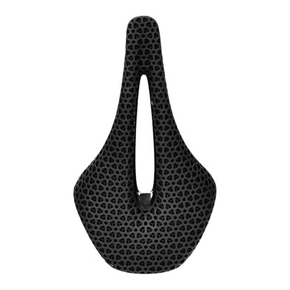 MixMart Bicycle cushion road bike 3D printed carbon fiber cushion breathable shock-absorbing seat cushion mountain bike riding saddle
