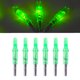 thumbnail image 4 of EeaseMX 12 flechas iluminadas con LED para caza con arco, colas luminosas, accesorios para arco, punta interna, compatible con eje de flecha de 6,2 mm (verde), 4 of 7