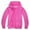 Hot Pink, variant on Hauaitttt Child Boys' Autumn Winter Long Sleeved Color Block Hooded Zipper Coat Top Clothes Sweater Teal Girls 4t Warm Sweatshirt Girls Gymnastics Zip Hoodies for Girls Toddler Hoodie Cool Youth