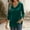 Army Green, variant on Womens Velvet Tops Casual 3/4 Sleeve Shirts Fashion Cowl Neck Drape Ruched Front Blouses Tops Holiday Party Clothes Army Green M