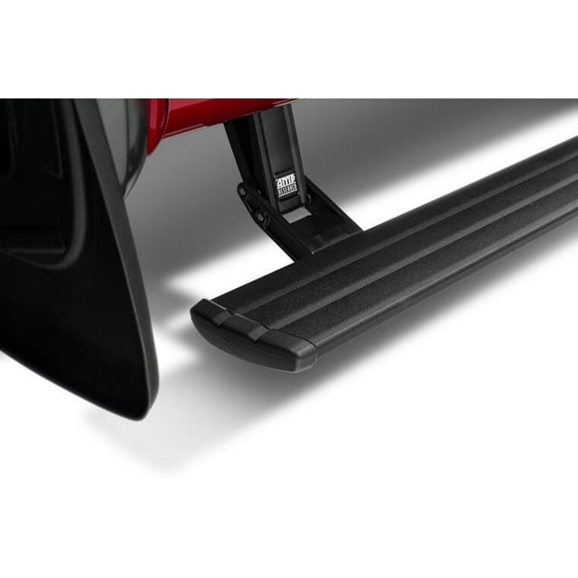 Amp Research Running Board 86127-01A PowerStep Smart Series; Black; Aluminum