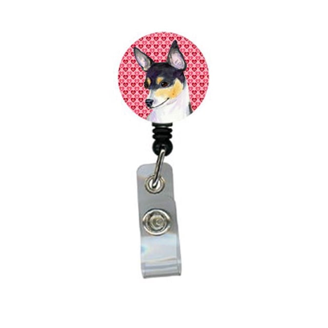 Chihuahua Enrouleur de Badge Rétractable Ou Porte-Carte d'Identité avec Clip