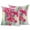 HotPink SeaGreen, variant on 2 Pack Outdoor Waterproof Throw Pillow Covers,Summer Watercolor Wildflower Leaf Decorative Square Patio Pillowcases for Chair Couch Sofa 16x16in