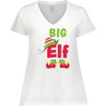 thumbnail image 3 of Inktastic Christmas Big Elf Women's Plus Size V-Neck T-Shirt, 3 of 5