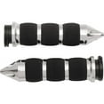 thumbnail image 2 of Avon Grips  AIR-90-CH-FL-SP; Air Cushioned Grips Spike W / Throttle Boss F-B-W (Chrome, 2 of 2