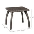 thumbnail image 2 of Kselythan Rattan Night Stand, Square Mid-Century Modern Patio Side End Table Small Spaces Accent Coffee Table For Living Room Bedroom Office Balcony, 2 of 9