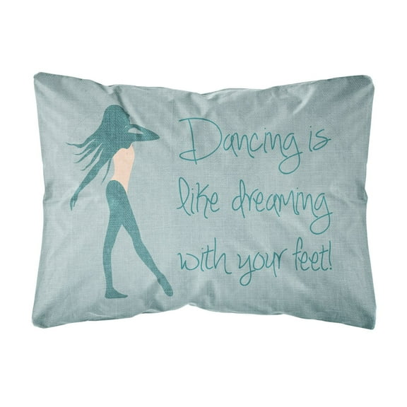 Carolines Treasures BB5380PW1216 Dancing is Like Dreaming 2 Canvas Fabric Decorative Pillow, 12H x16W, multicolor
