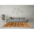 thumbnail image 3 of Ahgly Company Indoor Round Oriental Orange Traditional Area Rugs, 6' Round, 3 of 4