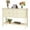 Beige, variant on Giantex Buffet Sideboard, Wood Console Table w/2 Drawers and 2 Storage Cabinets, Ideal for Living Room Kitchen Dining Room Hallway, Brown