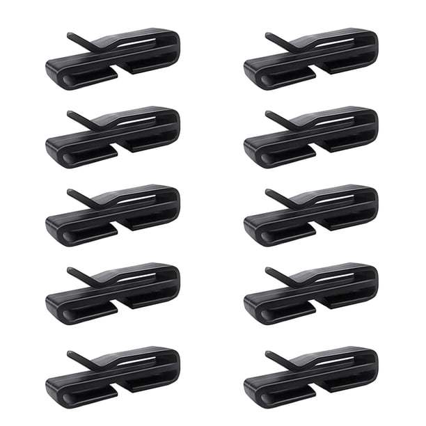 Paquete de 10 soportes para máscaras, soporte con clip para casco de esquí para fijar máscaras al casco, gancho de extensión para máscaras extensibles, soportes para máscaras para adultos y niños