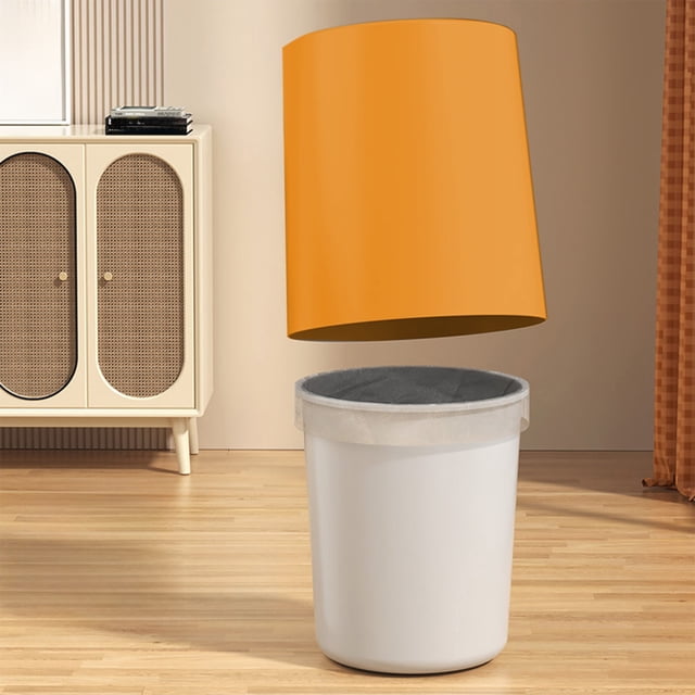 Cubo de basura, Cubo de basura Cubo de basura para baño Cubo de basura no apto para basura Cubo de basura de gran capacidad Cubo de basura redondo y grueso para sala de estar Cubo de basura