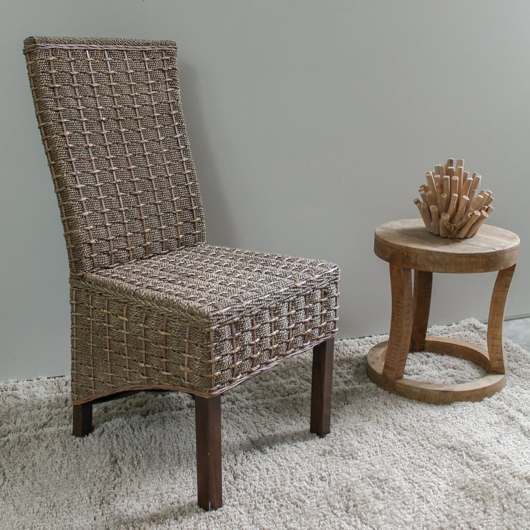 International Caravan Set of Two Bayu Banana & Seagrass Dining Chairs International Caravan Set of Two Bayu Banana & Seagrass Dining Chairs