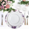 thumbnail image 4 of Bikes Lavender Flowers Black Round Placemats Plate Mats 15 Inch Non-Slip Heat Resistant Washable PVC Set Indoor for Kitchen Dining Table 6PCs, 4 of 6